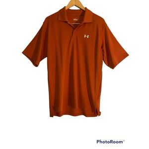 Under Armour Men's Polo Rust Color Size MD